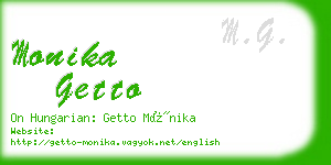 monika getto business card